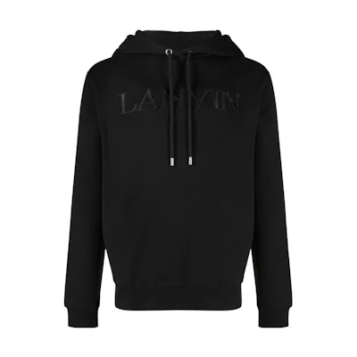 Lanvin SS23 Black Embossed Letter Sweatshirt. RM-HO0001-J210-P2310