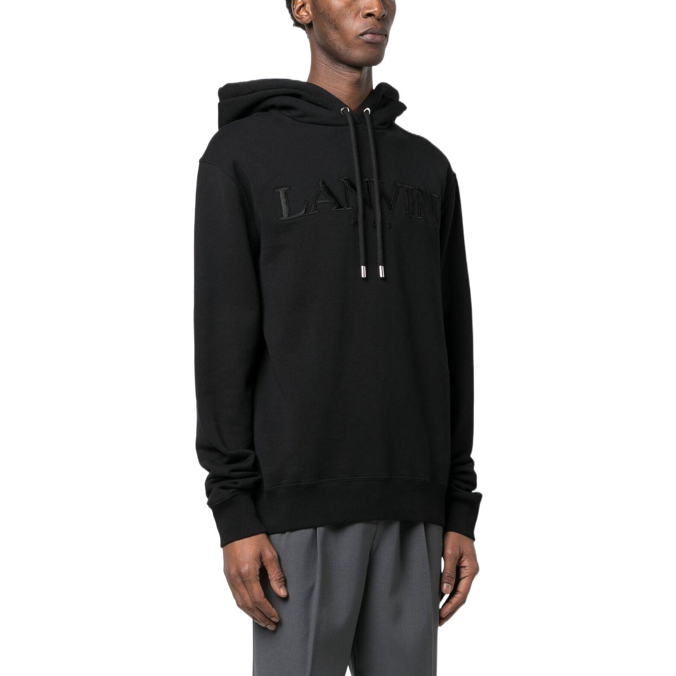 Purchase Sudadera Negra Lanvin SS23 con Letras en Relieve. RM-HO0001-J210-P2310