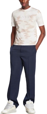 Lanvin SS23 Joggers Azules de Lana con Bordado y Cordón. RM-TR9117-4576-A22291 Lookbook Lanvin SS23 Joggers Azules de Lana con Bordado y Cordón. RM-TR9117-4576-A22291