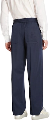 Lanvin SS23 Joggers Azules de Lana con Bordado y Cordón. RM-TR9117-4576-A22291 Shop Lanvin SS23 Joggers Azules de Lana con Bordado y Cordón. RM-TR9117-4576-A22291