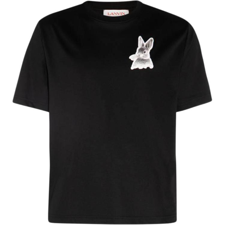 Lanvin SS23  Rabbit Print Crewneck T-Shirt RM-TSY005-J302-P2310