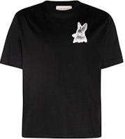 Lanvin SS23 Rabbit Print Crewneck T-Shirt RM-TSY005-J302-P2310 Lanvin SS23 Rabbit Print Crewneck T-Shirt RM-TSY005-J302-P2310
