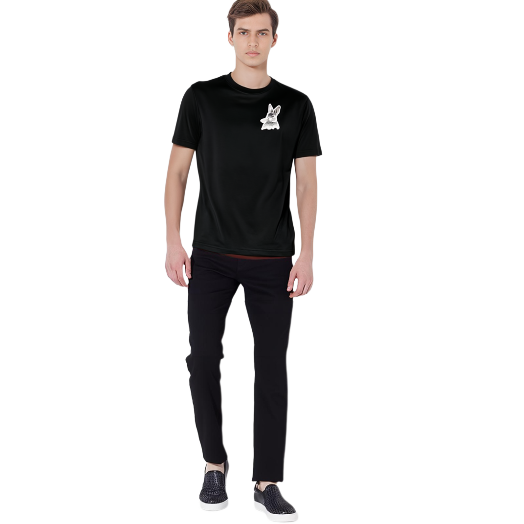 Shop Camiseta Lanvin SS23 con Estampado de Conejo Crewneck RM-TSY005-J302-P2310