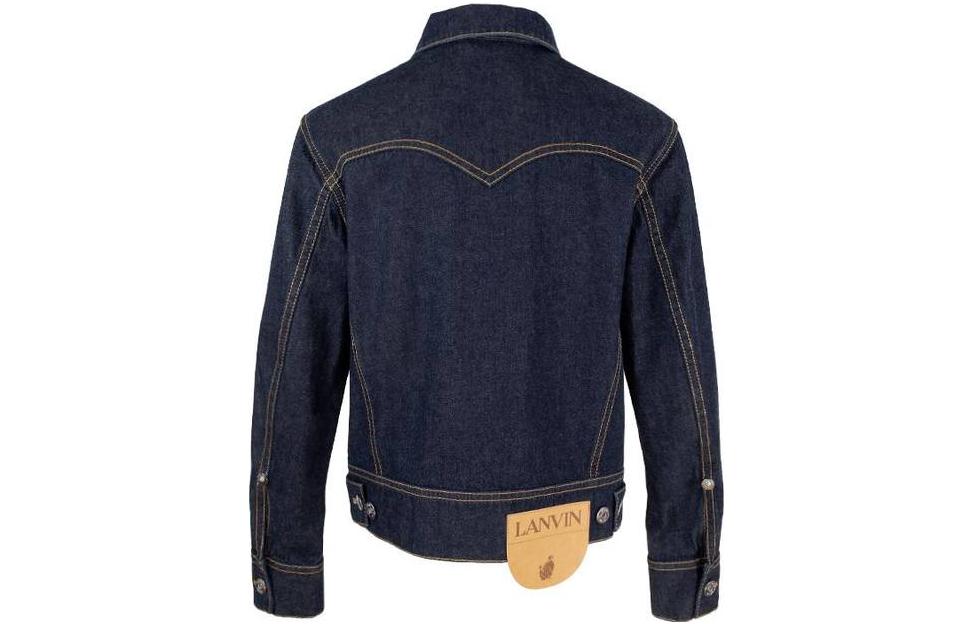 Lookbook Chaqueta Vaquera Lanvin SS23 Color Sólido Azul Oscuro. RM-JA0135-D006-A2229