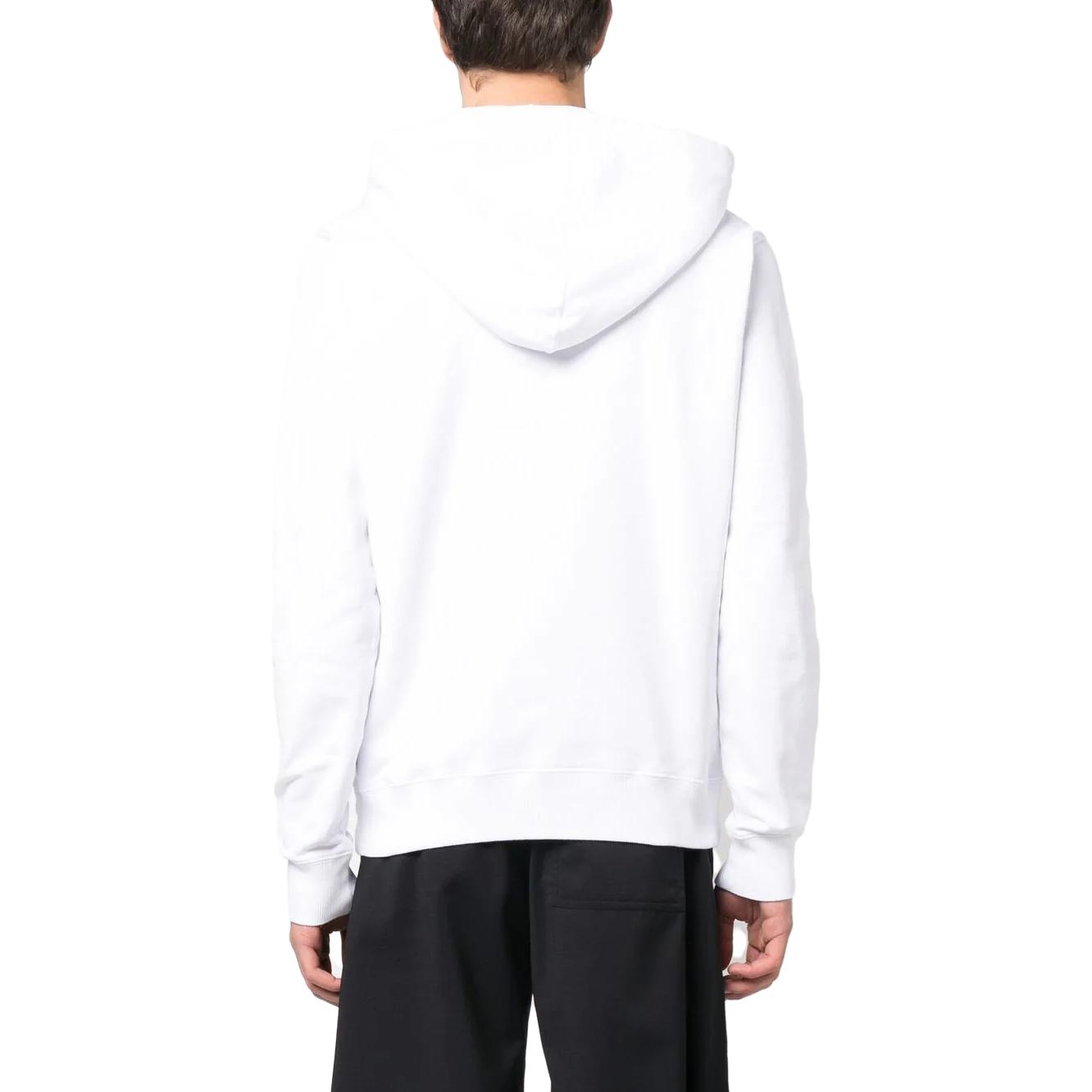 Shop Sudadera con Capucha Blanca Bordada con Logo Lanvin SS23. RM-HO0001-J210-P2301