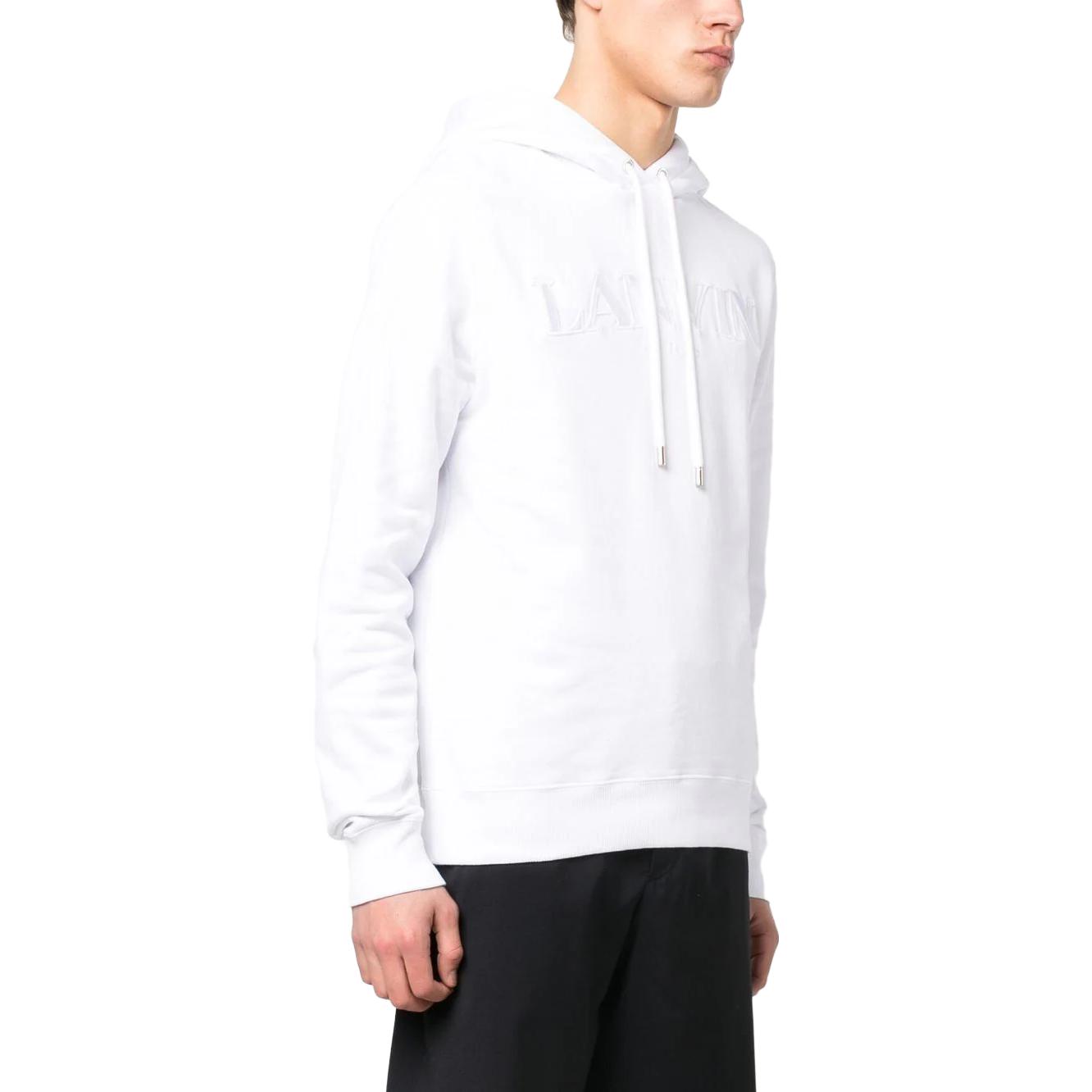 Purchase Sudadera con Capucha Blanca Bordada con Logo Lanvin SS23. RM-HO0001-J210-P2301