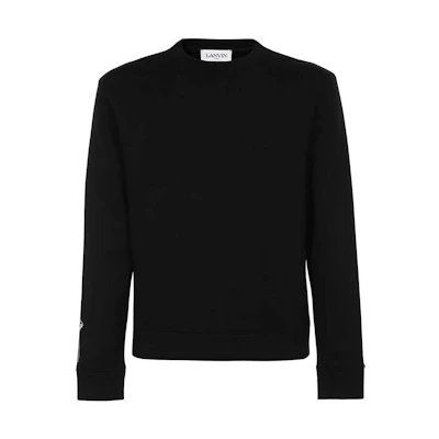 Lanvin SS23 Back Graphic Printed Pullover Sweatshirt Black RM-SS0005-J009-P2310