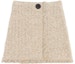 Order Lanvin SS23 Falda Corta de Tweed Beige Sólido. RW-ST0015-K001-A22