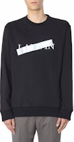 Lanvin SS23 Black Crewneck Sweatshirt with Front Letter Print RMJE0036A19-10 Lanvin SS23 Black Crewneck Sweatshirt with Front Letter Print RMJE0036A19-10
