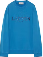 Lanvin SS23 Blue Letter Print Casual Sweatshirt RM-SS0004-J210-A23296 Lanvin SS23 Blue Letter Print Casual Sweatshirt RM-SS0004-J210-A23296