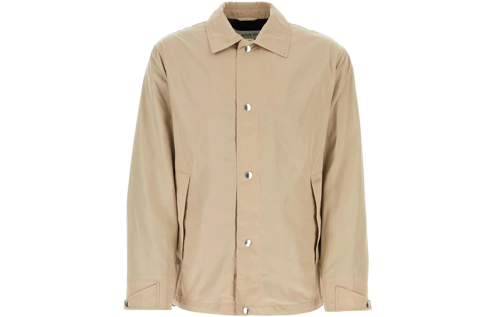 Lanvin SS23 Khaki Single-Breasted Pocket Jacket RM-JA0028-4825-P2307