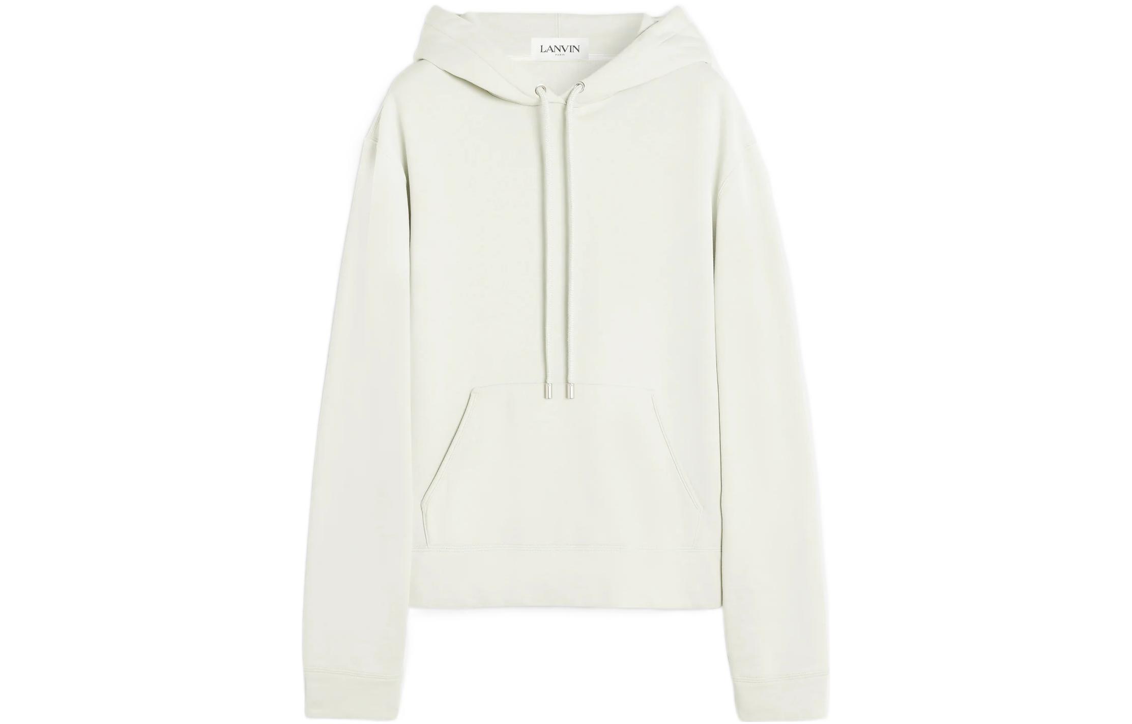 Order Lanvin SS23 字母刺繡連帽衫 男裝 鼠尾草綠 RM-HO0009-J008-P23401