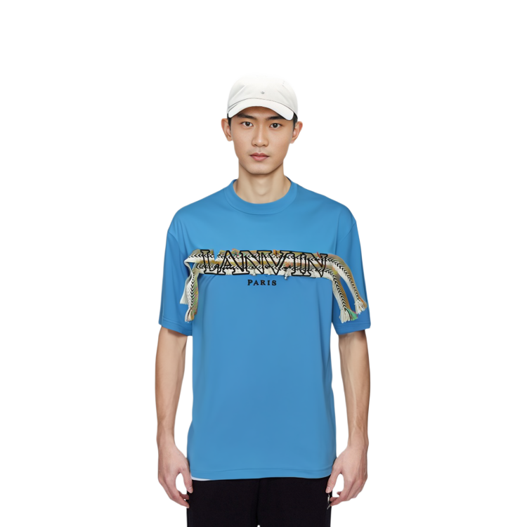 Purchase Lanvin SS23 Logo T-Shirt Lengan Pendek Biru. RM-TS0009-J198-P22222
