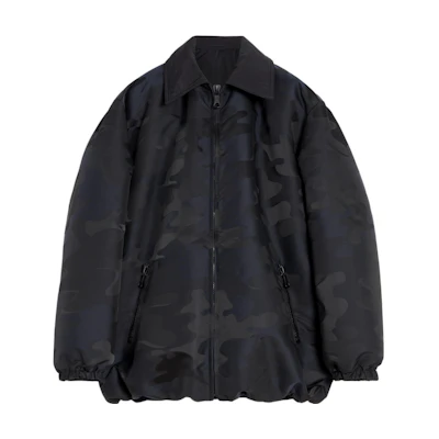 Lanvin SS23 Navy Camo Logo Print Zip-Up Jacket RM-OU0004-5406-A222960
