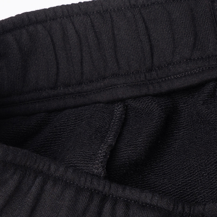 Details for Lanvin SS23 Celana Jogger Pria Hitam Panda Appliqué Bergaris Drawstring. RM-TR0141-J212-H2110