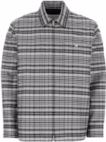 Lanvin SS23 Plaid Zip-Up Shirt Jacket - Grey RM-SI0104-5598-P23114 Lanvin SS23 Plaid Zip-Up Shirt Jacket - Grey RM-SI0104-5598-P23114