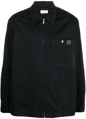 Lanvin SS23 Solid Color Zip Jacket Shirt Black RM-SI0004-D056-P2310 Buy Lanvin SS23 Solid Color Zip Jacket Shirt Black RM-SI0004-D056-P2310