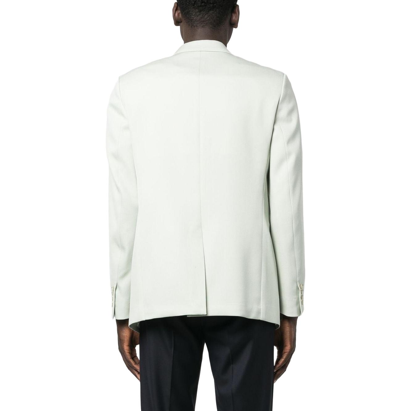 Shop Lanvin SS23 單排扣綠色休閒西裝外套 男裝 RM-JA0017-4885-P23