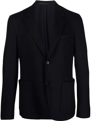 Lanvin SS23 Solid Single-Breasted V-Neck Blazer Jacket Black RMJA0112N051A2129 Buy Lanvin SS23 Solid Single-Breasted V-Neck Blazer Jacket Black RMJA0112N051A2129