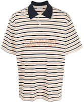 Lanvin SS23 Striped Logo Embroidered Short Sleeve Polo Shirt Men Multicolor RM-PL0010-J005-E2302SI Lanvin SS23 Striped Logo Embroidered Short Sleeve Polo Shirt Men Multicolor RM-PL0010-J005-E2302SI