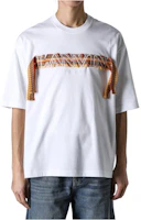 Order Lanvin SS24 白色蕾絲刺繡短袖圓領T恤 RM-TS0026-J198-P24