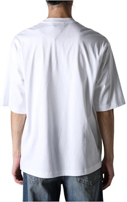 Lanvin SS24 Kaos Pendek Crewneck Bordir Renda Warna Putih RM-TS0026-J198-P24 Lookbook Lanvin SS24 Kaos Pendek Crewneck Bordir Renda Warna Putih RM-TS0026-J198-P24