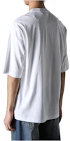 Shop Lanvin SS24 白色蕾絲刺繡短袖圓領T恤 RM-TS0026-J198-P24