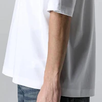 Sizing Lanvin SS24 白色蕾絲刺繡短袖圓領T恤 RM-TS0026-J198-P24