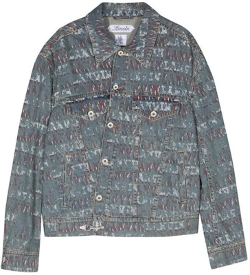 ランバン SS24 ロゴプリント デニムジャケット インディゴブルー RU-JA0137-D082-P24 Buy ランバン SS24 ロゴプリント デニムジャケット インディゴブルー RU-JA0137-D082-P24