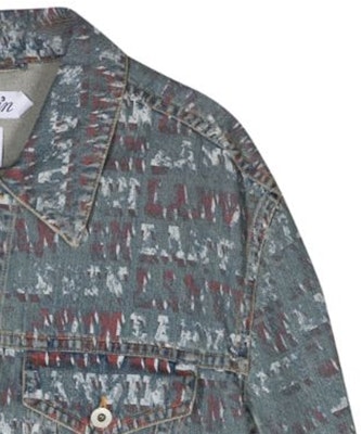 ランバン SS24 ロゴプリント デニムジャケット インディゴブルー RU-JA0137-D082-P24 Purchase ランバン SS24 ロゴプリント デニムジャケット インディゴブルー RU-JA0137-D082-P24