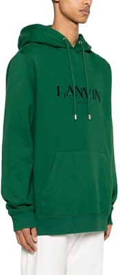 Lanvin SS24 Hoodie Oversized Warna Hijau dengan Bordir Logo Huruf. RM-HO0009-J210-P24474 Purchase Lanvin SS24 Hoodie Oversized Warna Hijau dengan Bordir Logo Huruf. RM-HO0009-J210-P24474