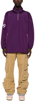 Lanvin 紫色標誌貼片寬鬆高領外套 (SS24). RM-OU0011-5920-P24750 Lookbook Lanvin 紫色標誌貼片寬鬆高領外套 (SS24). RM-OU0011-5920-P24750