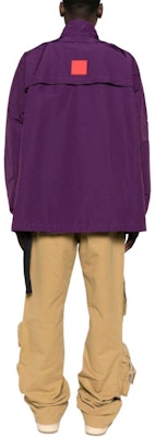 Lanvin 紫色標誌貼片寬鬆高領外套 (SS24). RM-OU0011-5920-P24750 Shop Lanvin 紫色標誌貼片寬鬆高領外套 (SS24). RM-OU0011-5920-P24750