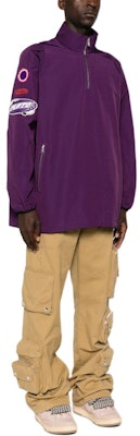 Lanvin 紫色標誌貼片寬鬆高領外套 (SS24). RM-OU0011-5920-P24750 Purchase Lanvin 紫色標誌貼片寬鬆高領外套 (SS24). RM-OU0011-5920-P24750