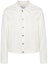 Buy ランバン SS24 ホワイトデニムジャケット ロゴパッチ付き、シングル、リラックスフィット RM-JA0003-D076-P24