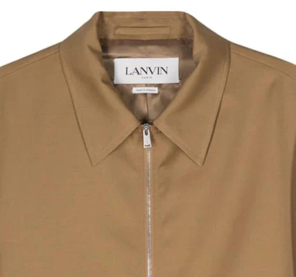 蘭文 SS24 雪松棕色拉鍊翻領休閒外套 RM-OU0007-5857-P24 Shop 蘭文 SS24 雪松棕色拉鍊翻領休閒外套 RM-OU0007-5857-P24