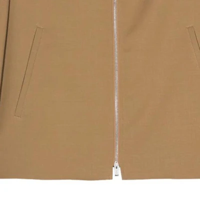 蘭文 SS24 雪松棕色拉鍊翻領休閒外套 RM-OU0007-5857-P24 Sizing 蘭文 SS24 雪松棕色拉鍊翻領休閒外套 RM-OU0007-5857-P24