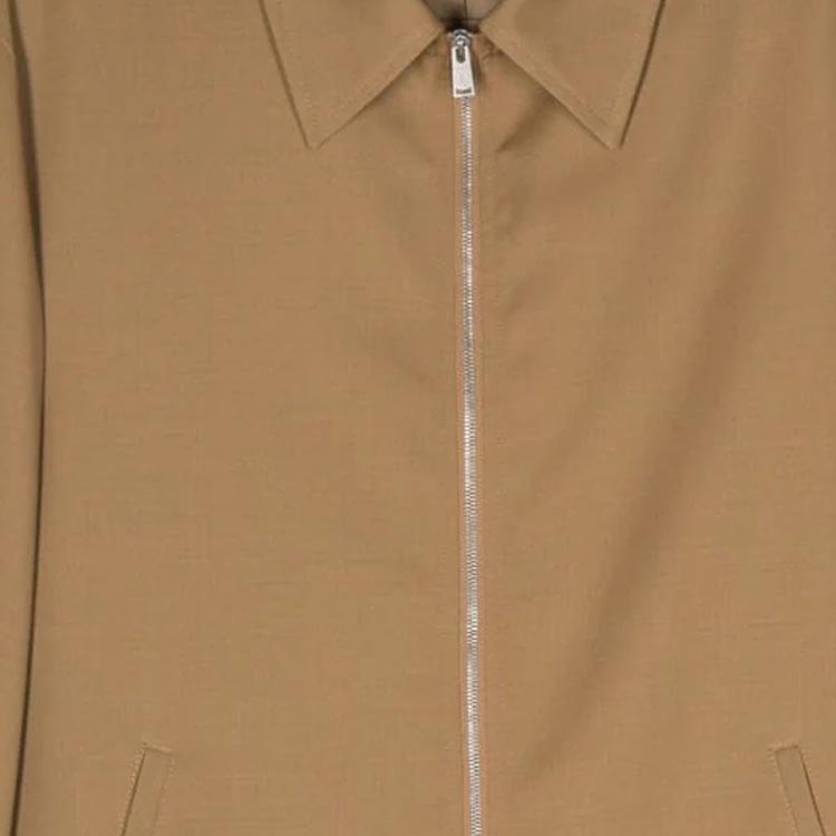 Cheap 蘭文 SS24 雪松棕色拉鍊翻領休閒外套 RM-OU0007-5857-P24