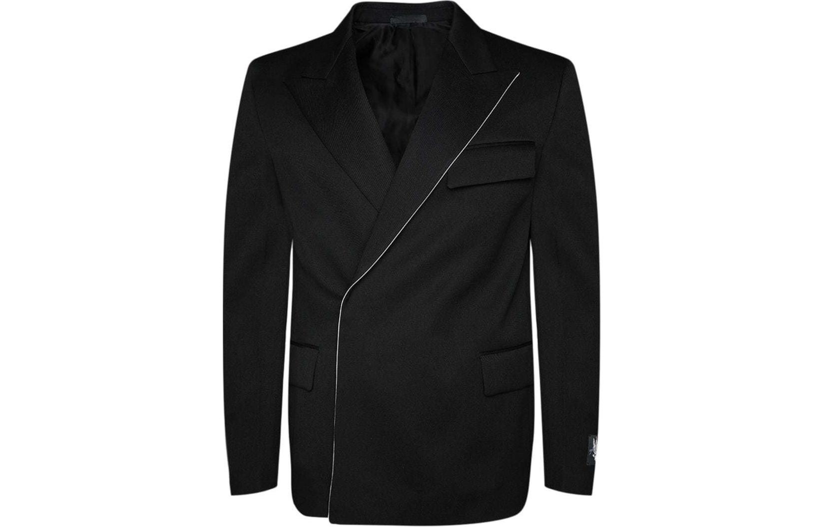 Lanvin SS24 Double-Breasted Black Jacket RU-JA0045-4885-P24