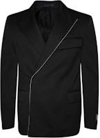Lanvin SS24 Double-Breasted Black Jacket RU-JA0045-4885-P24 Lanvin SS24 Double-Breasted Black Jacket RU-JA0045-4885-P24