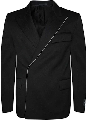 Lanvin SS24 Double-Breasted Black Jacket RU-JA0045-4885-P24 Buy Lanvin SS24 Double-Breasted Black Jacket RU-JA0045-4885-P24