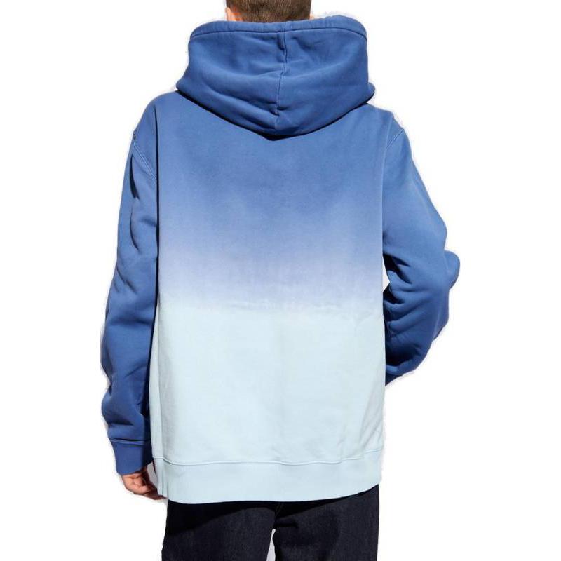 Purchase Sudadera Con Capucha Oversize Efecto Degradado Azul Lanvin SS24 RMHO0009-J132E24-270