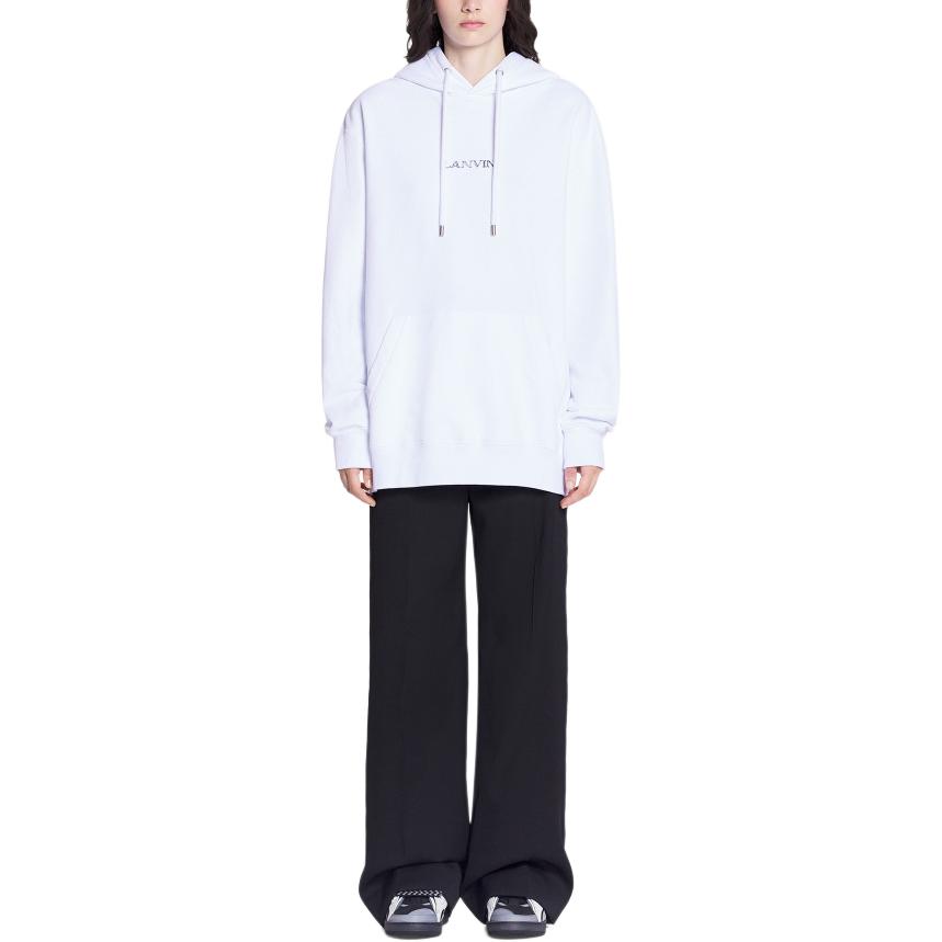 Lookbook Lanvin SS24 標誌印花連帽衫 男女同款長袖 RU-HO0009-J110-P24