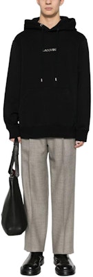 Lanvin SS24 標誌印花連帽衫 男女同款長袖 RU-HO0009-J110-P24 Cheap Lanvin SS24 標誌印花連帽衫 男女同款長袖 RU-HO0009-J110-P24