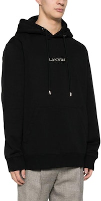 Lanvin SS24 標誌印花連帽衫 男女同款長袖 RU-HO0009-J110-P24 2