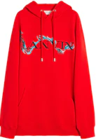 Lanvin SS24 Red Letter Print Loose Fit Hoodie Unisex RU-HO0009-J109-P24340 Lanvin SS24 Red Letter Print Loose Fit Hoodie Unisex RU-HO0009-J109-P24340