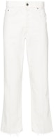 Lanvin SS24 Solid Color Mid-Rise Straight-Leg White Jeans for Men. RM-TR0119-D076-P2401 Lanvin SS24 Solid Color Mid-Rise Straight-Leg White Jeans for Men. RM-TR0119-D076-P2401
