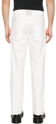 蓝文 SS24 男士纯色中腰直筒白色牛仔裤 RM-TR0119-D076-P2401 Shop 蓝文 SS24 男士纯色中腰直筒白色牛仔裤 RM-TR0119-D076-P2401