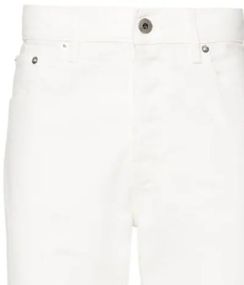 蓝文 SS24 男士纯色中腰直筒白色牛仔裤 RM-TR0119-D076-P2401 Sizing 蓝文 SS24 男士纯色中腰直筒白色牛仔裤 RM-TR0119-D076-P2401