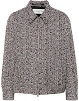 Lanvin SS24 Tweed Double-zip Jacket for Men in Chestnut Brown RM-OU0021-5966-3920 Lanvin SS24 Tweed Double-zip Jacket for Men in Chestnut Brown RM-OU0021-5966-3920
